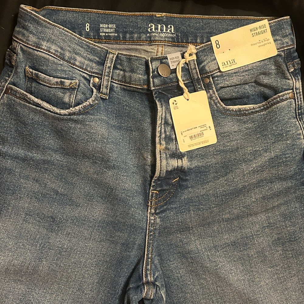 a.n.a Classic Blue High-Rise Skinny Jeans